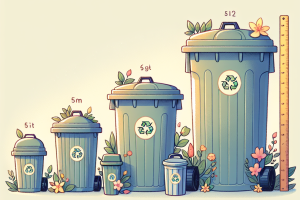 Descubre cómo elegir el tamaño adecuado para tu cubo de basura