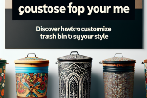 Descubre cómo personalizar tu cubo de basura para que se adapte a tu estilo