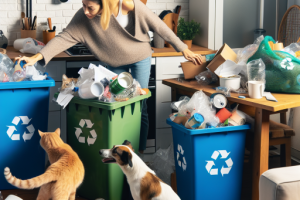 Los desafíos de reciclar en un hogar con mascotas