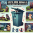 Los trucos para evitar que los animales revuelvan tu cubo de basura