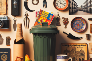 ¿Cuál es la historia del cubo de basura en la cultura española?